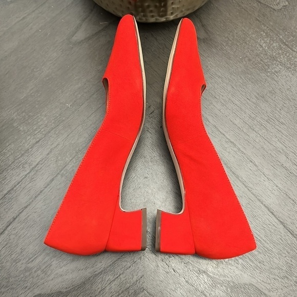 27 EDIT NATURALIZER   Florence Square Toe Pump In Poppy Suede - Picture 7 of 8